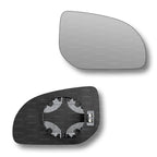 Replacement Wing Mirror Glass Right for Hyundai i20 2008-2012 Clip-On Driver Off side Heated Convex