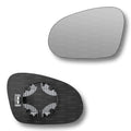 Replacement Wing Mirror Glass Left for VW Sharan 2004-2010 Clip-On Passenger Near Side N/S Heated Convex