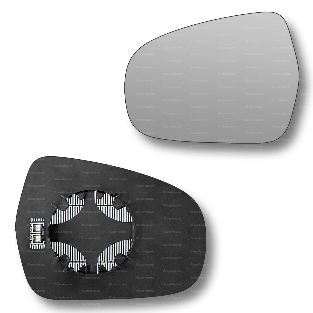 Replacement Wing Mirror Glass Left for Suzuki Vitara 2015-2020 Clip-On Passenger Near Side N/S Heated Convex