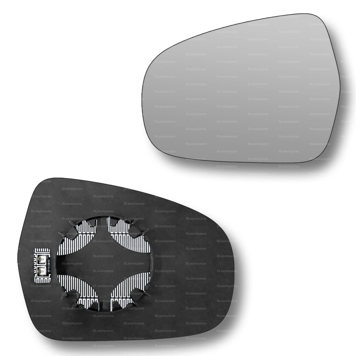 Replacement Wing Mirror Glass Left for Suzuki Vitara 2015-2020 Clip-On Passenger Near Side N/S Heated Convex