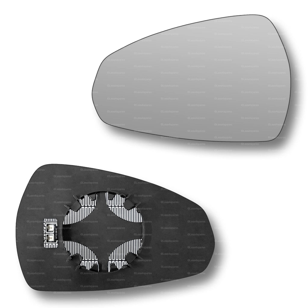 Replacement Wing Mirror Glass Left for Audi Q5 2017-2022 Clip-On Passenger Near Side N/S Heated Convex