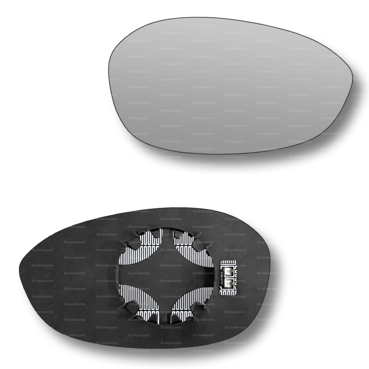 Replacement Wing Mirror Glass Right for Alfa Romeo Brera, Spider 2006-2010 Clip-On Driver Off side Heated Convex