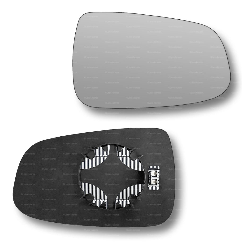 Replacement Wing Mirror Glass Right for Tesla Model S 2012-2022 Clip-On Driver Off side Heated Convex