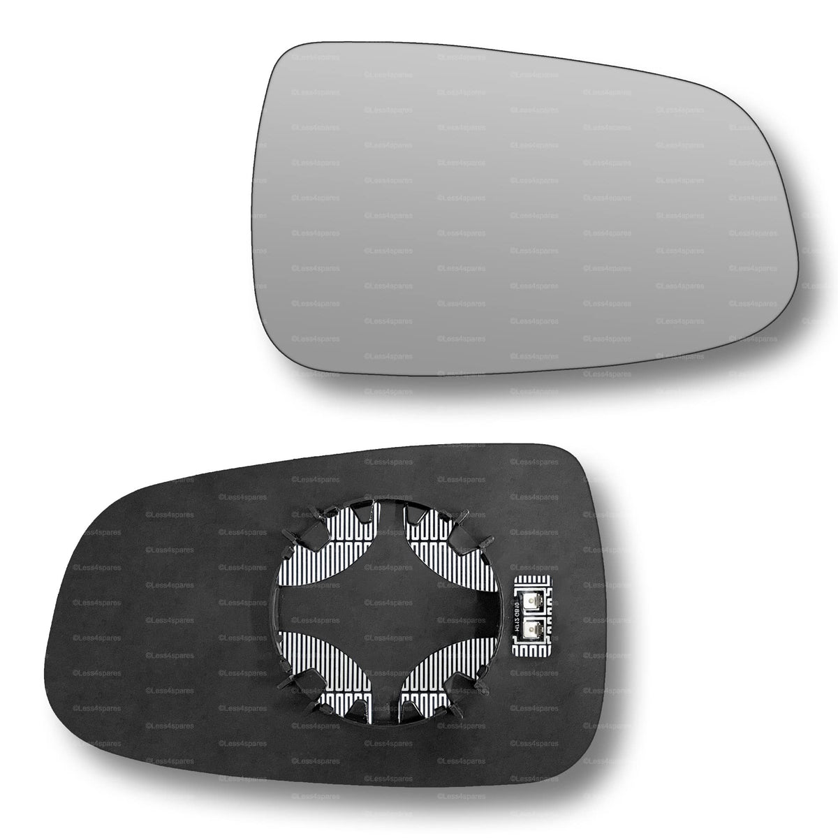 Replacement Wing Mirror Glass Right for Tesla Model S 2012-2022 Clip-On Driver Off side Heated Convex