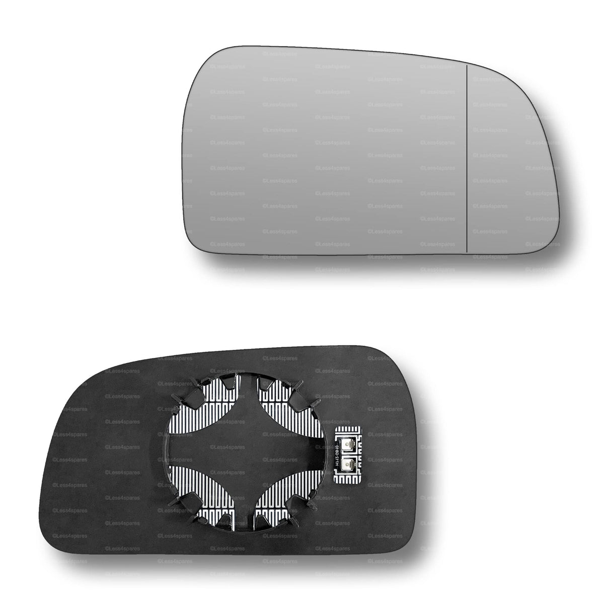 Replacement Wing Mirror Glass Right for Hyundai Tucson 2004-2009 Clip-On Driver Off side Heated with Blind Spot
