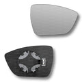Replacement Wing Mirror Glass Right for Seat Ateca 2016-2022 Clip-On Driver Off side Heated Convex