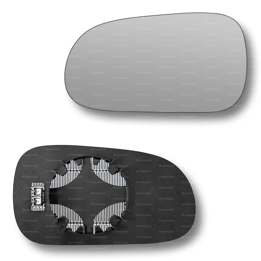 Replacement Wing Mirror Glass Left for Honda Civic 1996-2000 Clip-On Passenger Near Side N/S Heated Convex