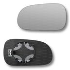 Replacement Wing Mirror Glass Left for Honda Civic 1996-2000 Clip-On Passenger Near Side N/S Heated Convex