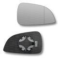 Replacement Wing Mirror Glass Right for Vauxhall Astra 2009-2010 Clip-On Driver Off side Heated with Blind Spot