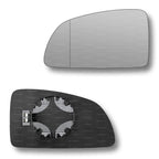 Replacement Wing Mirror Glass Left for Vauxhall Meriva 2002-2010 Clip-On Passenger Near Side N/S Heated with Blind Spot