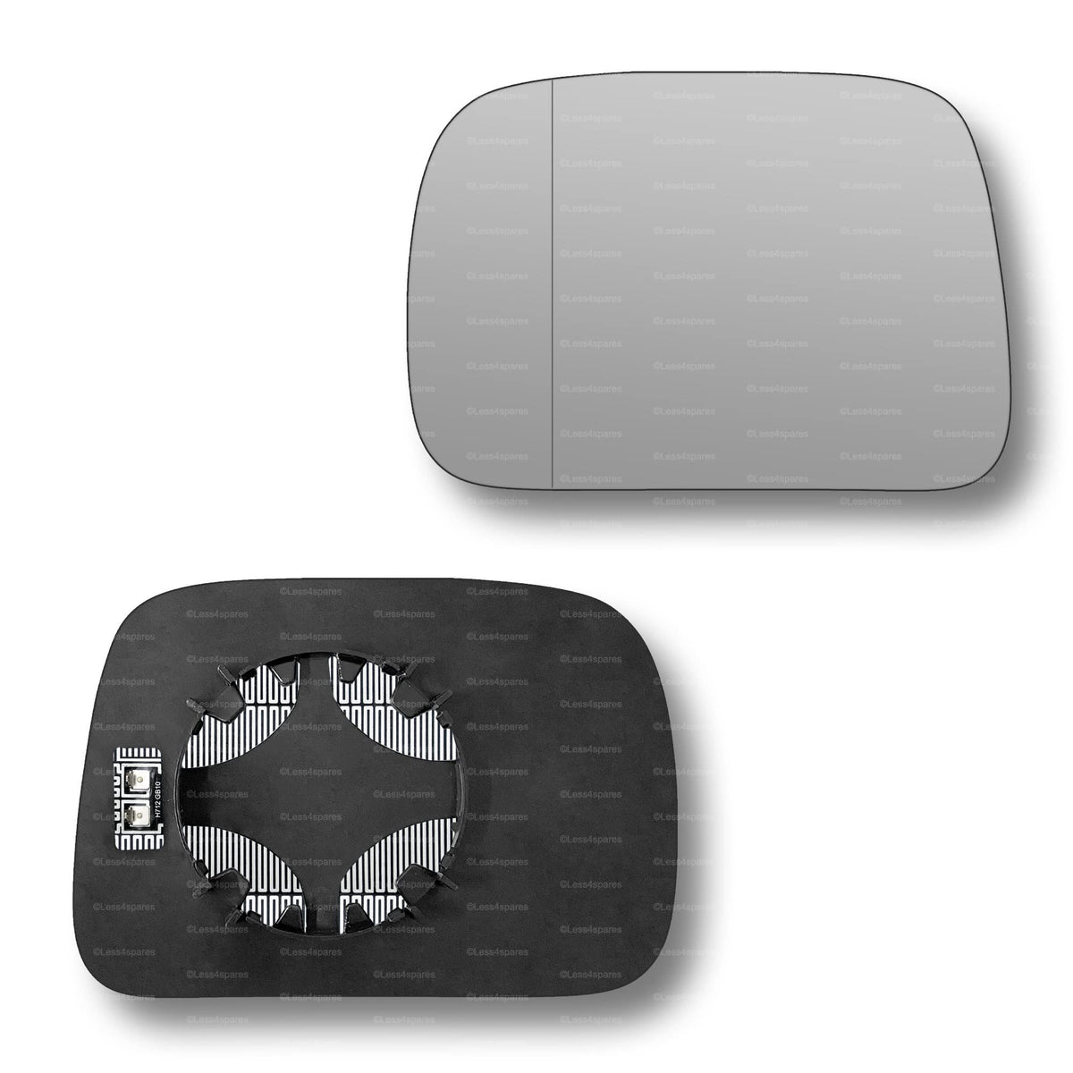 Replacement Wing Mirror Glass Left for Nissan Terrano 1993-2005 Clip-On Passenger Near Side N/S Heated with Blind Spot
