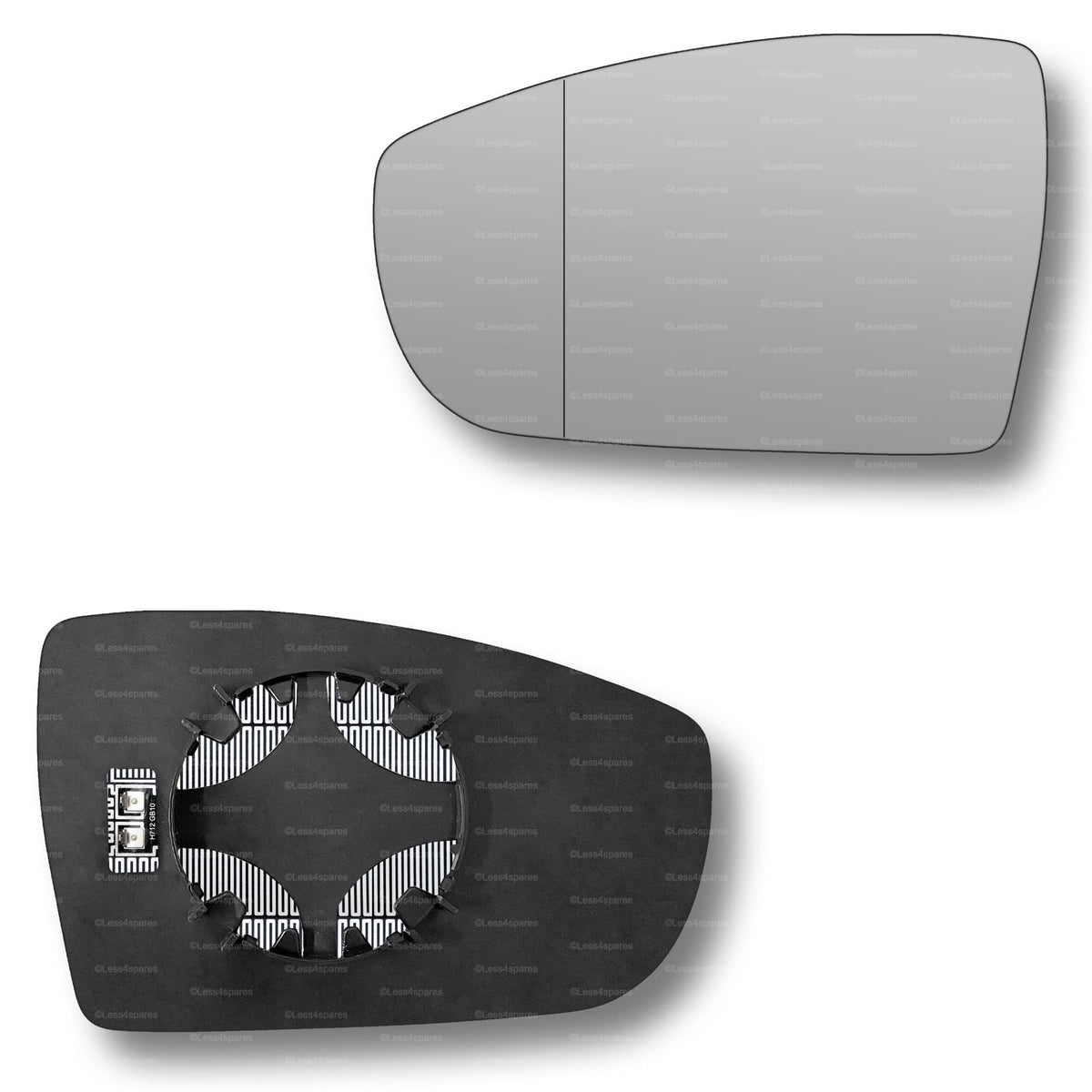 Replacement Wing Mirror Glass Left for Ford Galaxy 2006-2015 Clip-On Passenger Near Side N/S Heated with Blind Spot