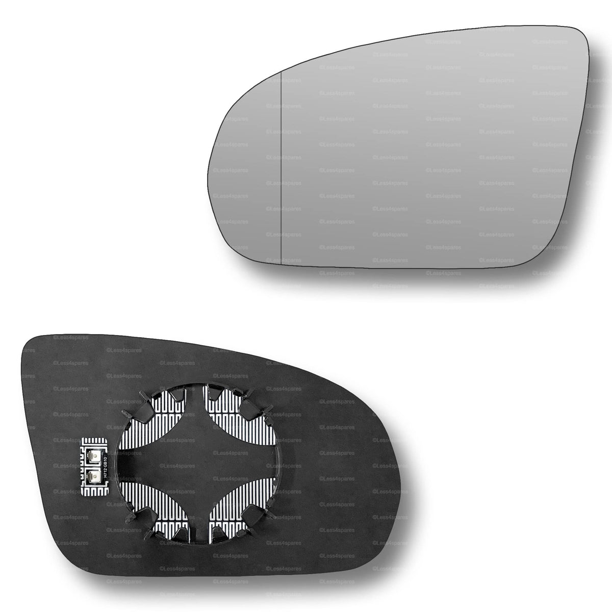 Replacement Wing Mirror Glass Left for Mercedes EQA 2021-2022 Clip-On Passenger Near Side N/S Heated with Blind Spot