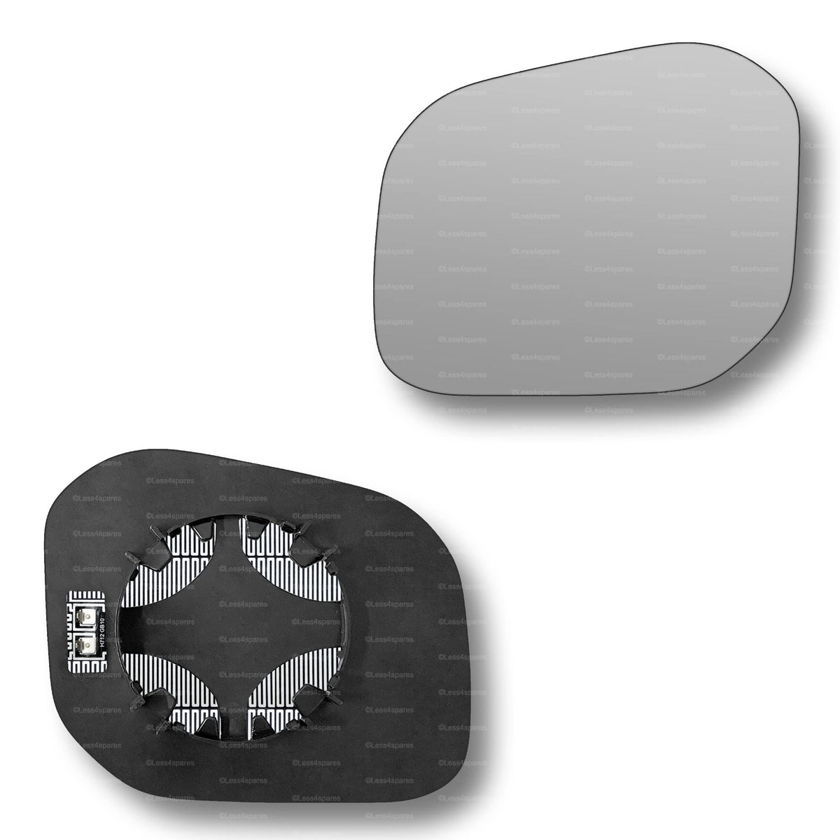 Replacement Wing Mirror Glass Left for VW Caddy 2015-2020 Clip-On Passenger Near Side N/S Heated Convex