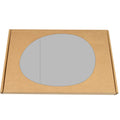Left passenger side wide angle wing door mirror glass