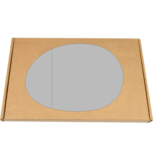 Left passenger side wide angle wing door mirror glass