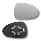 Replacement Wing Mirror Glass Right for Seat Leon 2009-2012 Clip-On Driver Off side Heated with Blind Spot