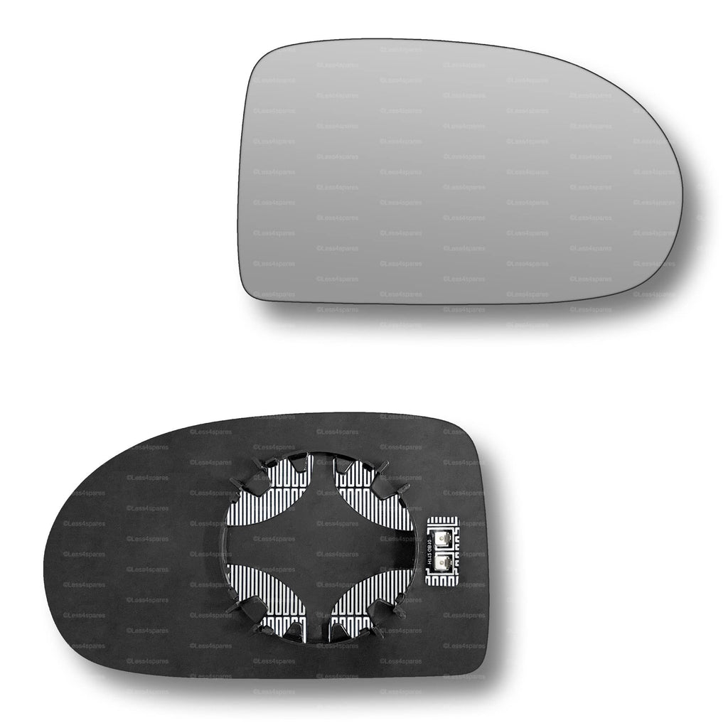 Replacement Wing Mirror Glass Right for Jeep Compass 2007-2016 Clip-On Driver Off side Heated Convex
