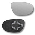 Replacement Wing Mirror Glass Right for Chrysler Delta 2011-2014 Clip-On Driver Off side Heated with Blind Spot