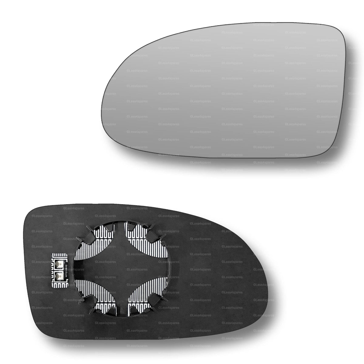 Replacement Wing Mirror Glass Left for Vauxhall Omega 1994-1999 Clip-On Passenger Near Side N/S Heated Convex