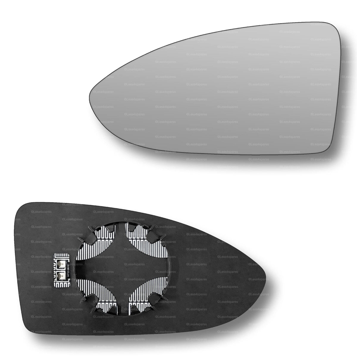 Replacement Wing Mirror Glass Left for VW Passat 2015-2022 Clip-On Passenger Near Side N/S Heated Convex