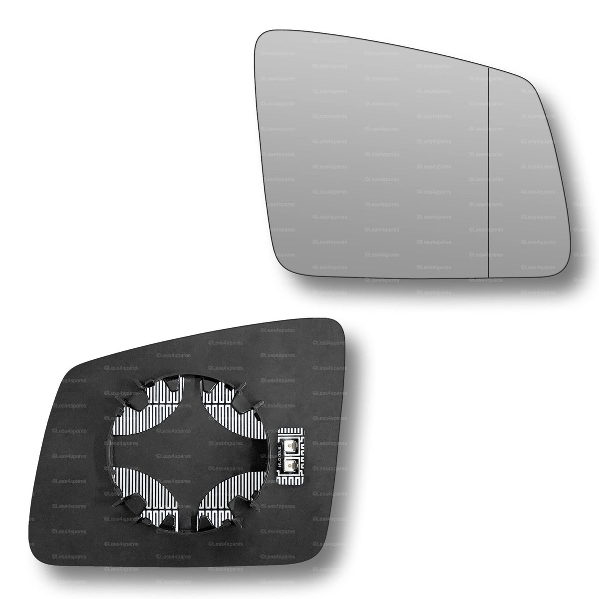 Replacement Wing Mirror Glass Right for Mercedes GLS 2015-2019 Clip-On Driver Off side Heated with Blind Spot