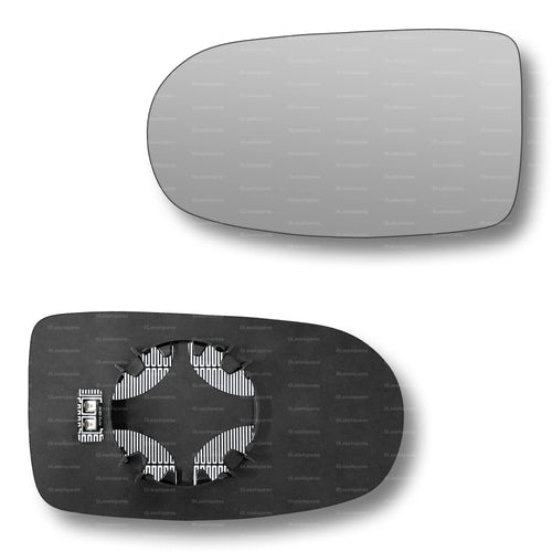 Replacement Wing Mirror Glass Left for Alfa Romeo GTV, Spider 1995-2005 Clip-On Passenger Near Side N/S Heated Convex