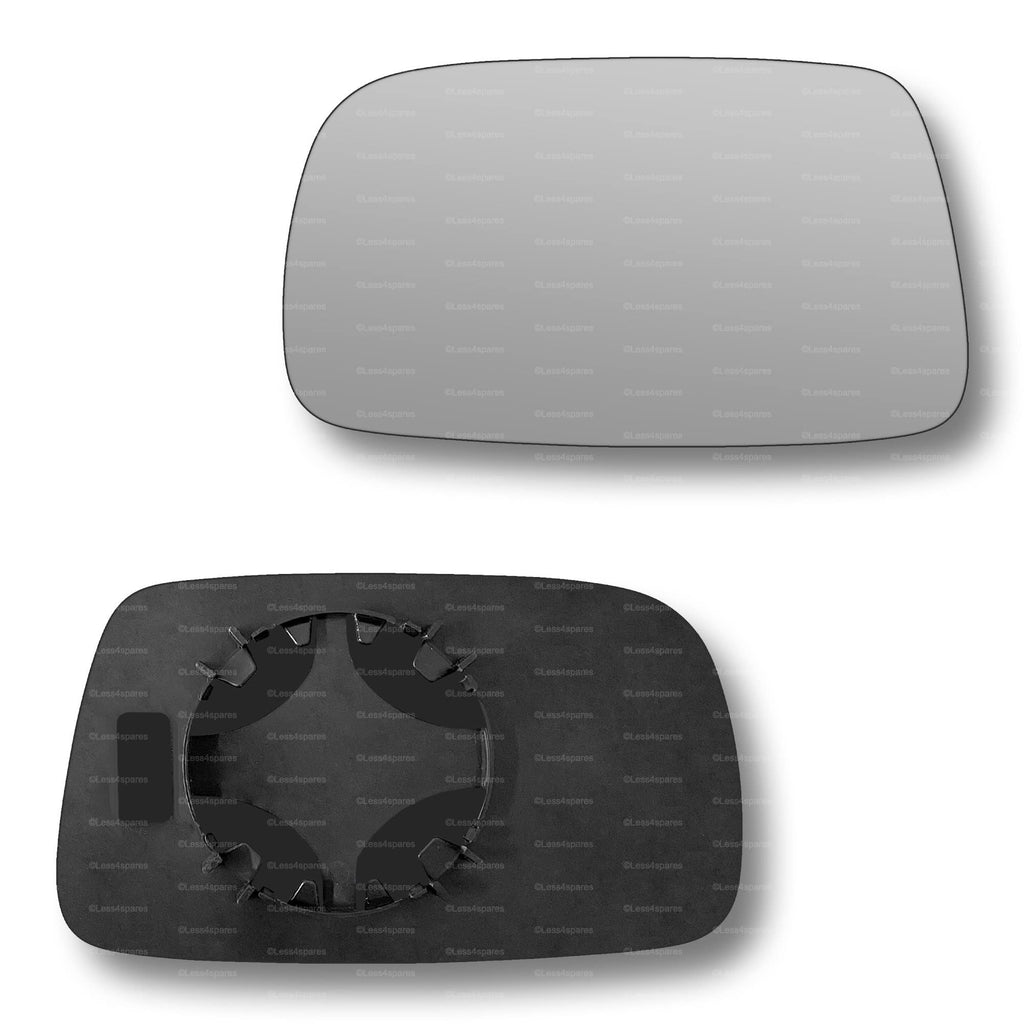 Replacement Wing Mirror Glass Left for Toyota Yaris 1999-2005 Clip-On Passenger Near Side N/S Convex