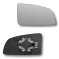 Replacement Wing Mirror Glass Right for Vauxhall Omega 2000-2003 Clip-On Driver Off side Heated Convex