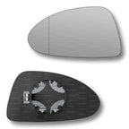 Replacement Wing Mirror Glass Left for Vauxhall Corsa 2006-2014 Clip-On Passenger Near Side N/S Heated with Blind Spot
