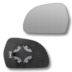 Replacement Wing Mirror Glass Left for Audi A5 2007-2009 Clip-On Passenger Near Side N/S Heated Convex
