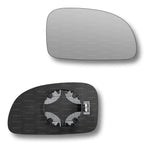 Replacement Wing Mirror Glass Right for Daewoo Chevrolet Tacuma 2000-2008 Clip-On Driver Off side Heated Convex