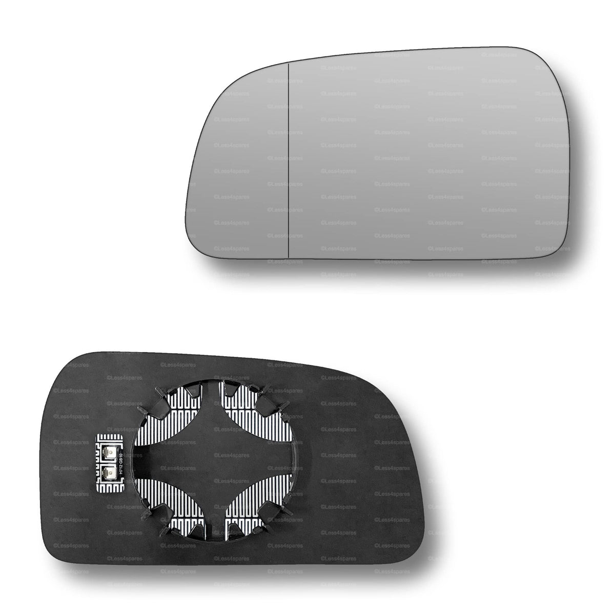 Replacement Wing Mirror Glass Left for Hyundai Tucson 2004-2009 Clip-On Passenger Near Side N/S Heated with Blind Spot