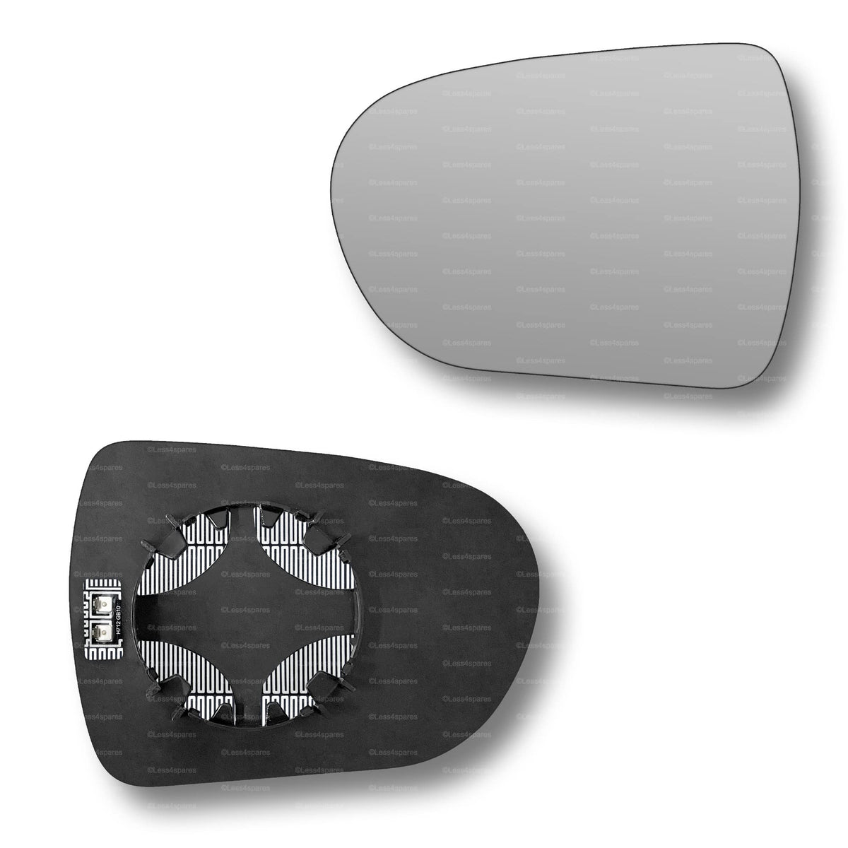 Replacement Wing Mirror Glass Left for Hyundai i40 2012-2020 Clip-On Passenger Near Side N/S Heated Convex