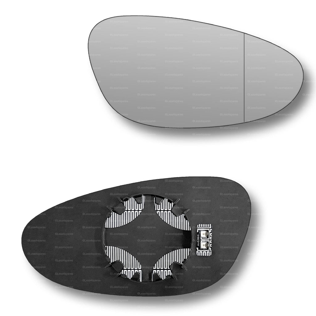 Replacement Wing Mirror Glass Right for Porsche 911 1998-2004 Clip-On Driver Off side Heated with Blind Spot