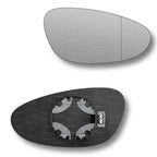 Replacement Wing Mirror Glass Right for Porsche Boxster 1998-2004 Clip-On Driver Off side Heated with Blind Spot