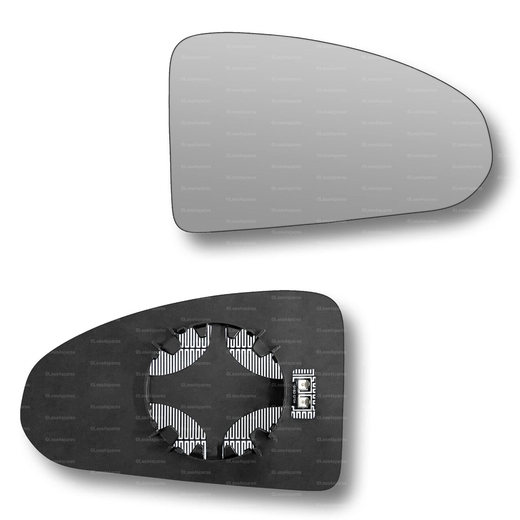 Replacement Wing Mirror Glass Right for Audi TT 2014-2022 Clip-On Driver Off side Heated Convex