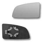 Replacement Wing Mirror Glass Left for Vauxhall Omega 2000-2003 Clip-On Passenger Near Side N/S Heated Convex