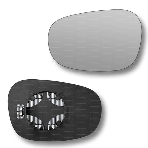 Replacement Wing Mirror Glass Left for BMW 1 Series 2009-2011 Clip-On Passenger Near Side N/S Heated Convex