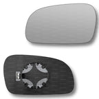 Replacement Wing Mirror Glass Left for VW Fox 2003-2011 Clip-On Passenger Near Side N/S Heated Convex