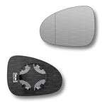 Replacement Wing Mirror Glass Left for VW Touareg 2010-2017 Clip-On Passenger Near Side N/S Heated with Blind Spot