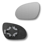 Replacement Wing Mirror Glass Left for Hyundai i30 2007-2012 Clip-On Passenger Near Side N/S Heated Convex