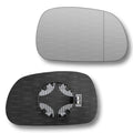 Replacement Wing Mirror Glass Right for BMW Z3 Roadster (Convertible) 1995-2003 Clip-On Driver Off side Heated with Blind Spot