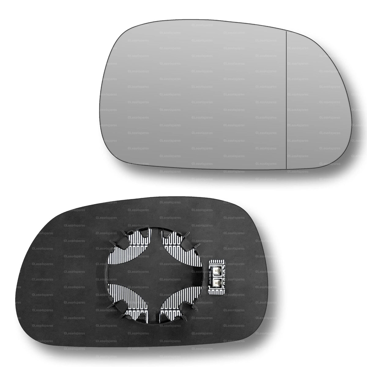 Replacement Wing Mirror Glass Right for BMW Z3 Roadster (Convertible) 1995-2003 Clip-On Driver Off side Heated with Blind Spot