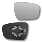 Replacement Wing Mirror Glass Right for Nissan Juke 2014-2019 Clip-On Driver Off side Heated Convex