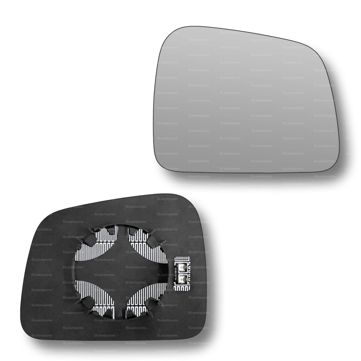 Replacement Wing Mirror Glass Right for Jeep Grand Cherokee 2011-2021 Clip-On Driver Off side Heated Convex