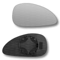 Replacement Wing Mirror Glass Right for Citroen C4 2004-2009 Clip-On Driver Off side Convex