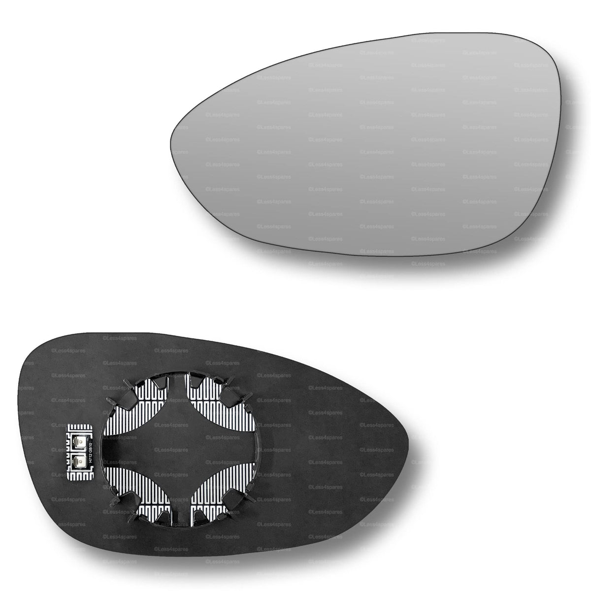 Replacement Wing Mirror Glass Left for BMW M3 2007-2013 Clip-On Passenger Near Side N/S Heated Convex