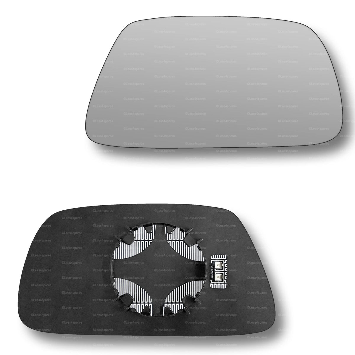 Replacement Wing Mirror Glass Right for Jeep Grand Cherokee 2005-2009 Clip-On Driver Off side Heated Convex