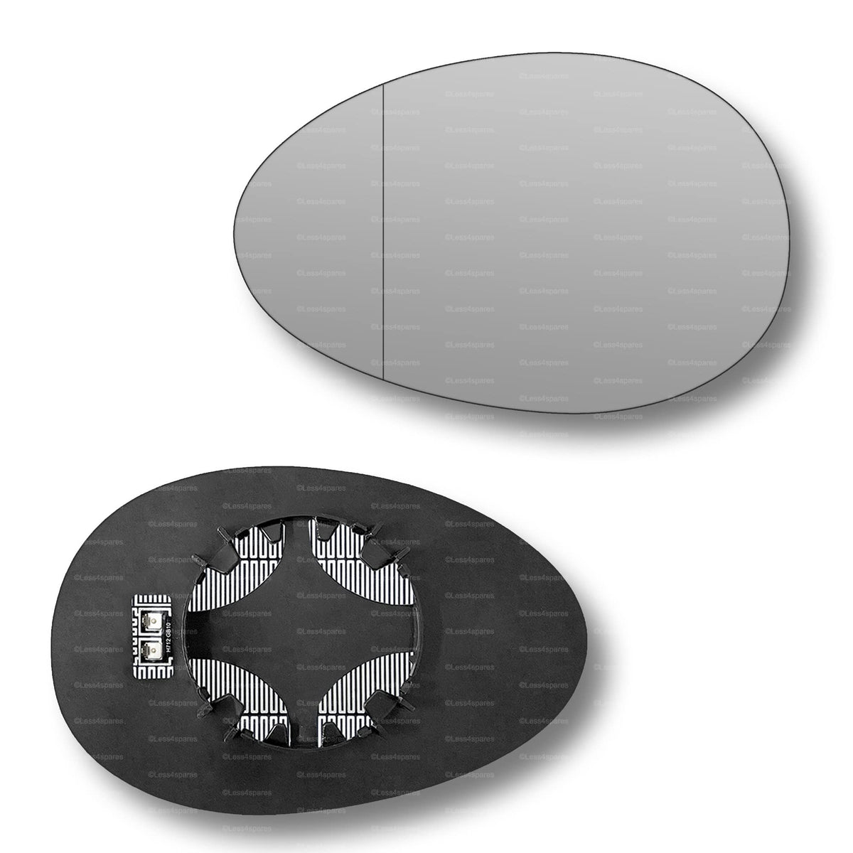 Replacement Wing Mirror Glass Left for Mini Countryman 2010-2016 Clip-On Passenger Near Side N/S with Blind Spot